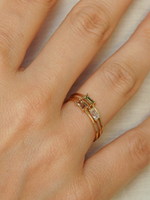 Carregar imagem no visualizador da galeria, Anel Malta Verde Escuro - Ouro18k