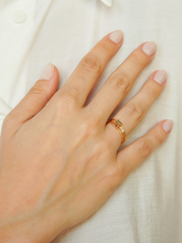 Carregar imagem no visualizador da galeria, Anel Malta Verde Escuro - Ouro18k