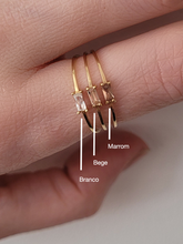 Carregar imagem no visualizador da galeria, Anel Malta Marrom - Ouro18k