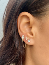 Carregar imagem no visualizador da galeria, Brinco Folha Duplo -  Ouro18k