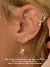 Carregar imagem no visualizador da galeria, Brinco Triade - Ouro18k