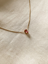 Carregar imagem no visualizador da galeria, Pingente Oval Turmalina Rosa - Ouro 18K