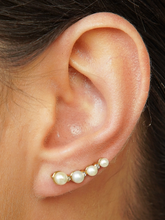 Carregar imagem no visualizador da galeria, Brinco Pérolas Córsega - Ouro18k