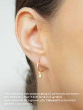 Carregar imagem no visualizador da galeria, Pingente Malta Único Transparente - Ouro18k