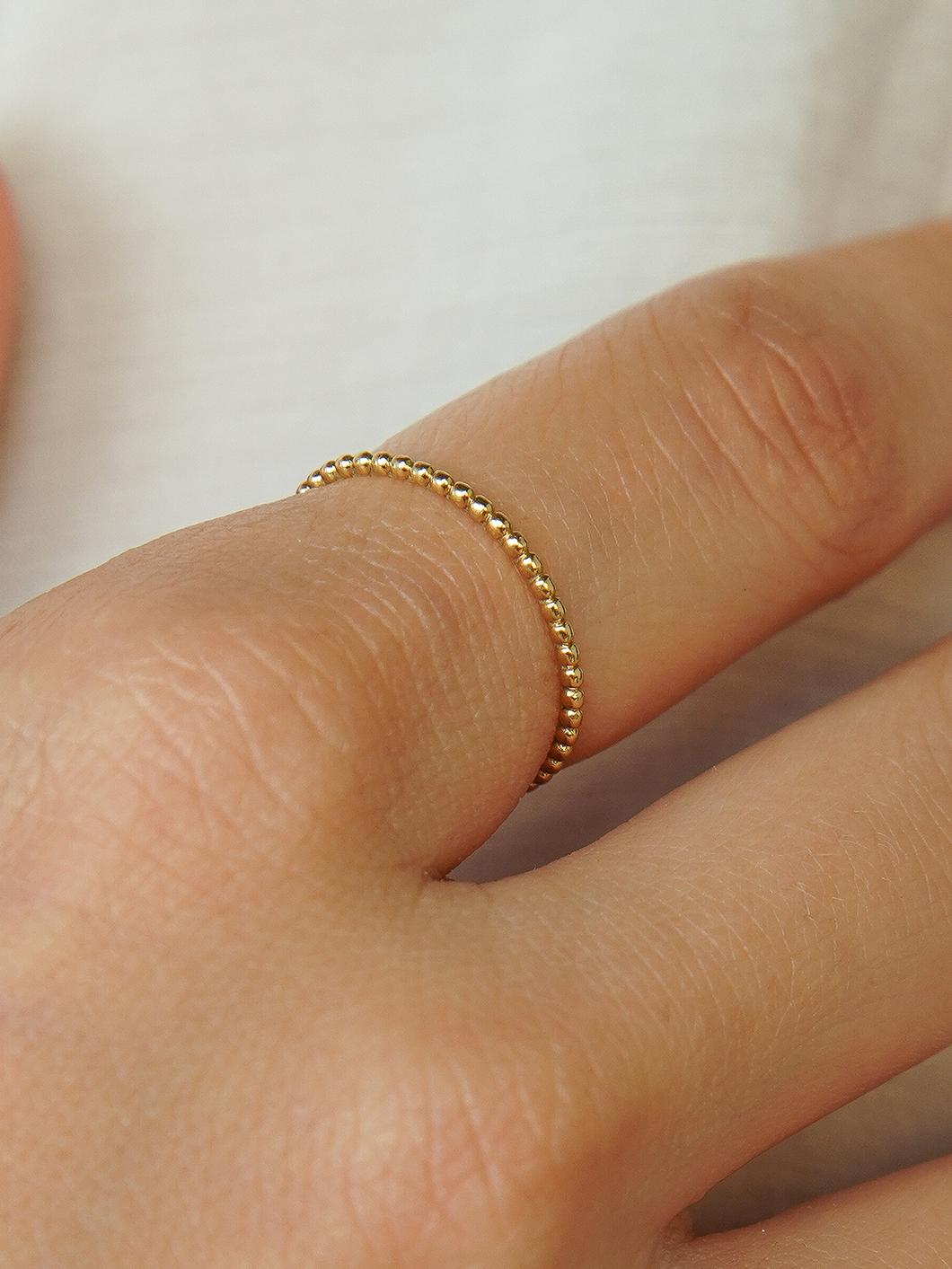 Anel Capri Bolinhas - Ouro18k