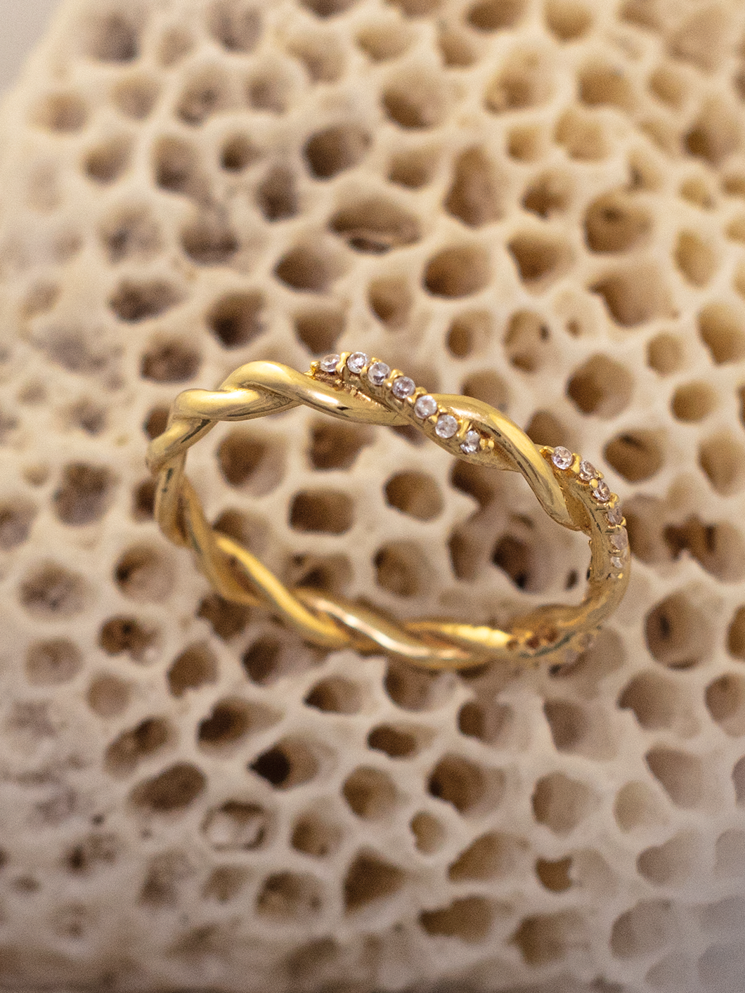 Anel Roma Torcido Ouro - 18K
